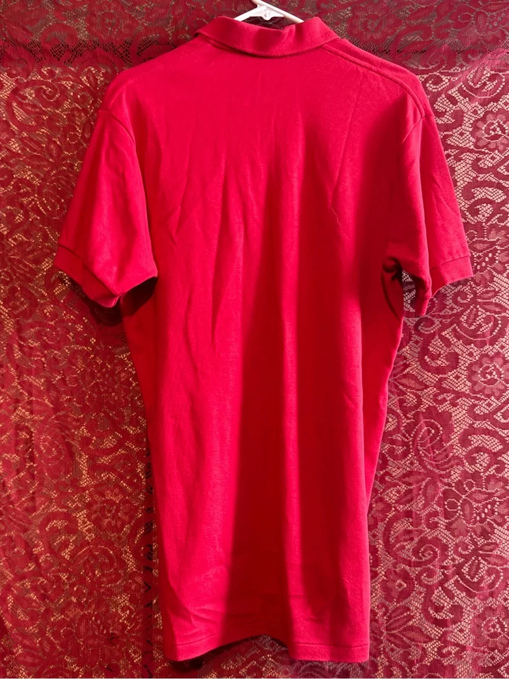 Polo Ralph Lauren Red Short Sleeve Pique Polo Shirt Size M Vintage Prep